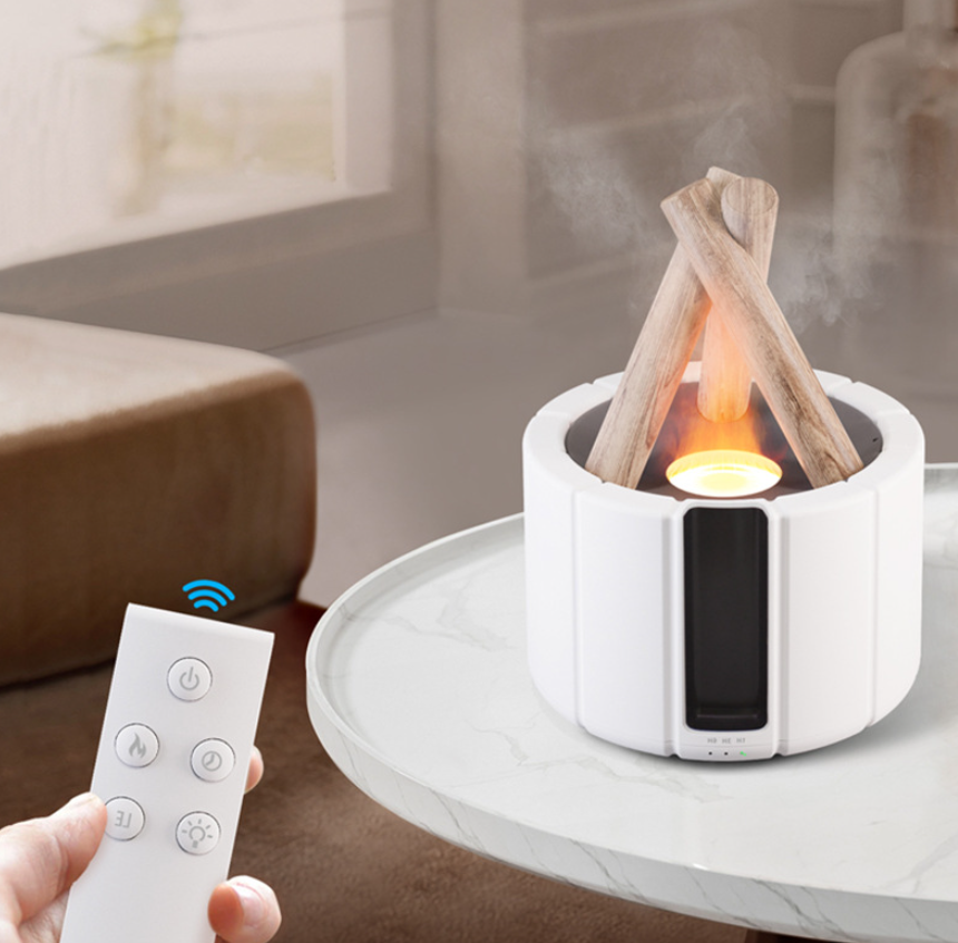 Simulated Flame Aroma Humidifier