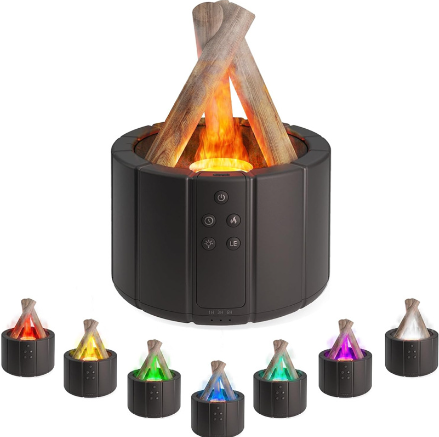 Simulated Flame Aroma Humidifier