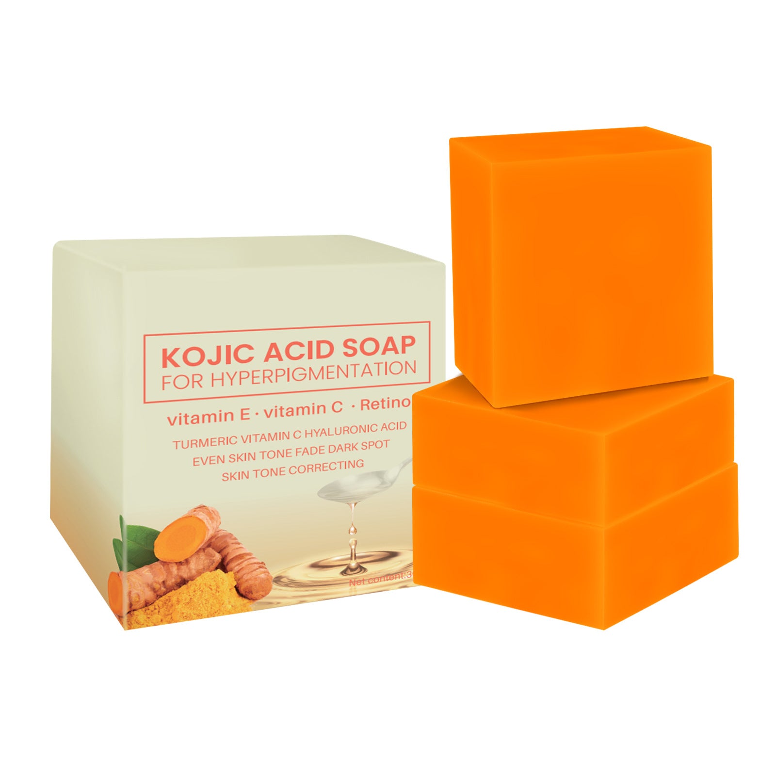 Aromatheraphy Turmeric Soap Handmade Cleansing Bar with Essential Oils